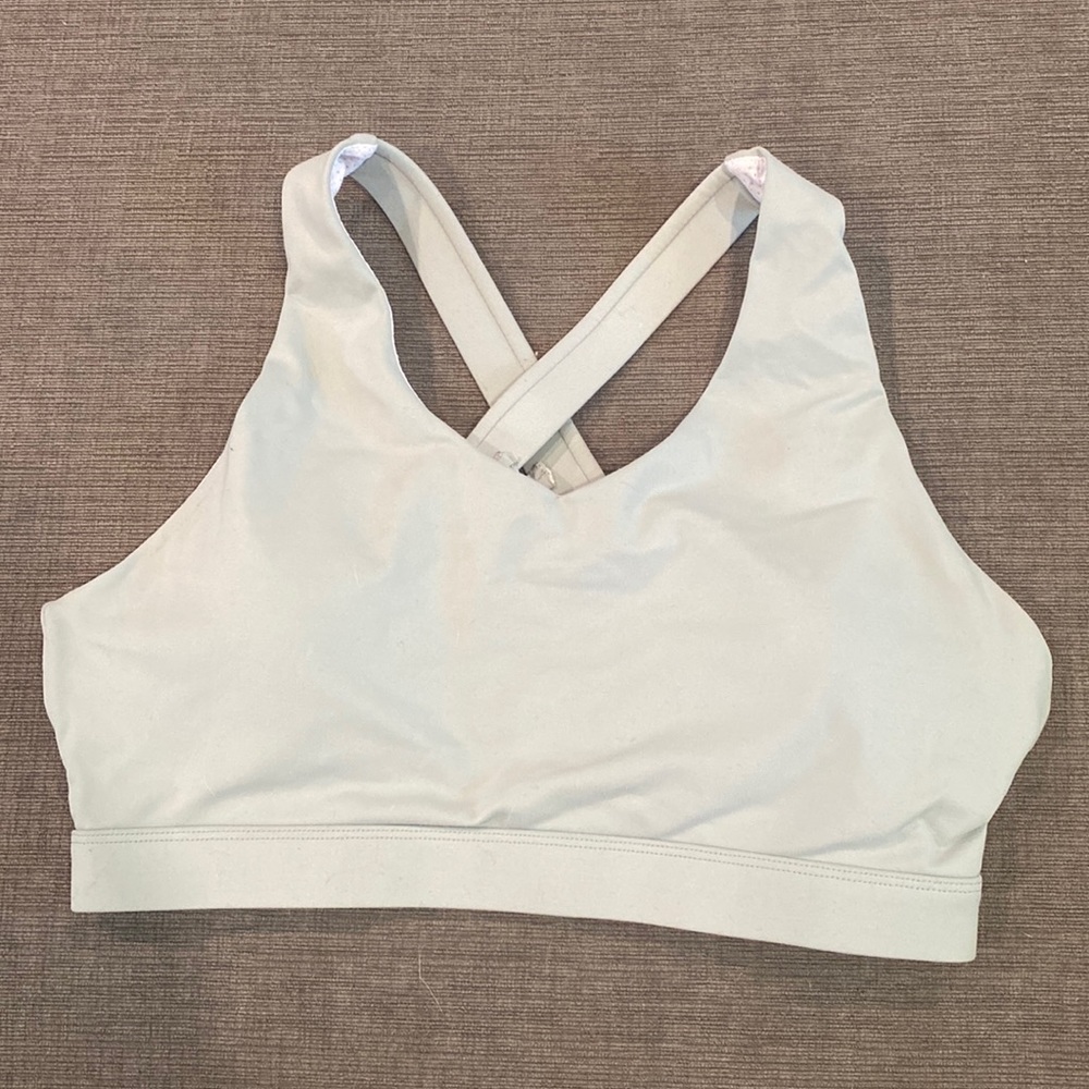Sage green sports bra